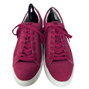 Alfani Grayson Sneaker Shoe Mens Size 10.5 M Red Lace-Up Round Toe Low Top